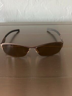 Vintage ic! Berlin Sunglass Frames in a Chocolate Metallic Color Model Mao h